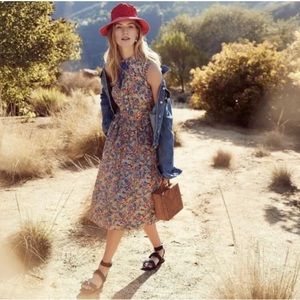 Womens J. Crew Size 0 Liberty Fabric Marget Annie Floral Shirt Dress